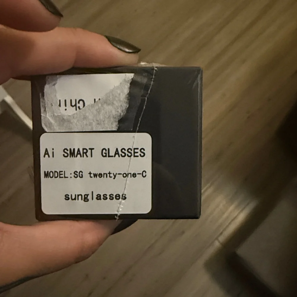 DMES AI Smart Glasses in Black and Gold